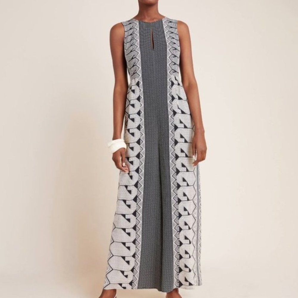 Anthropologie Hayes Geometric Wide-Leg Jumpsuit